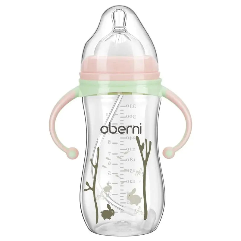 Wide-Neck Glass Baby Bottle