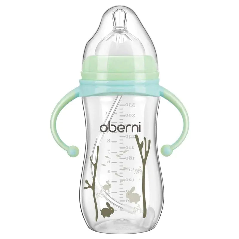 Wide-Neck Glass Baby Bottle