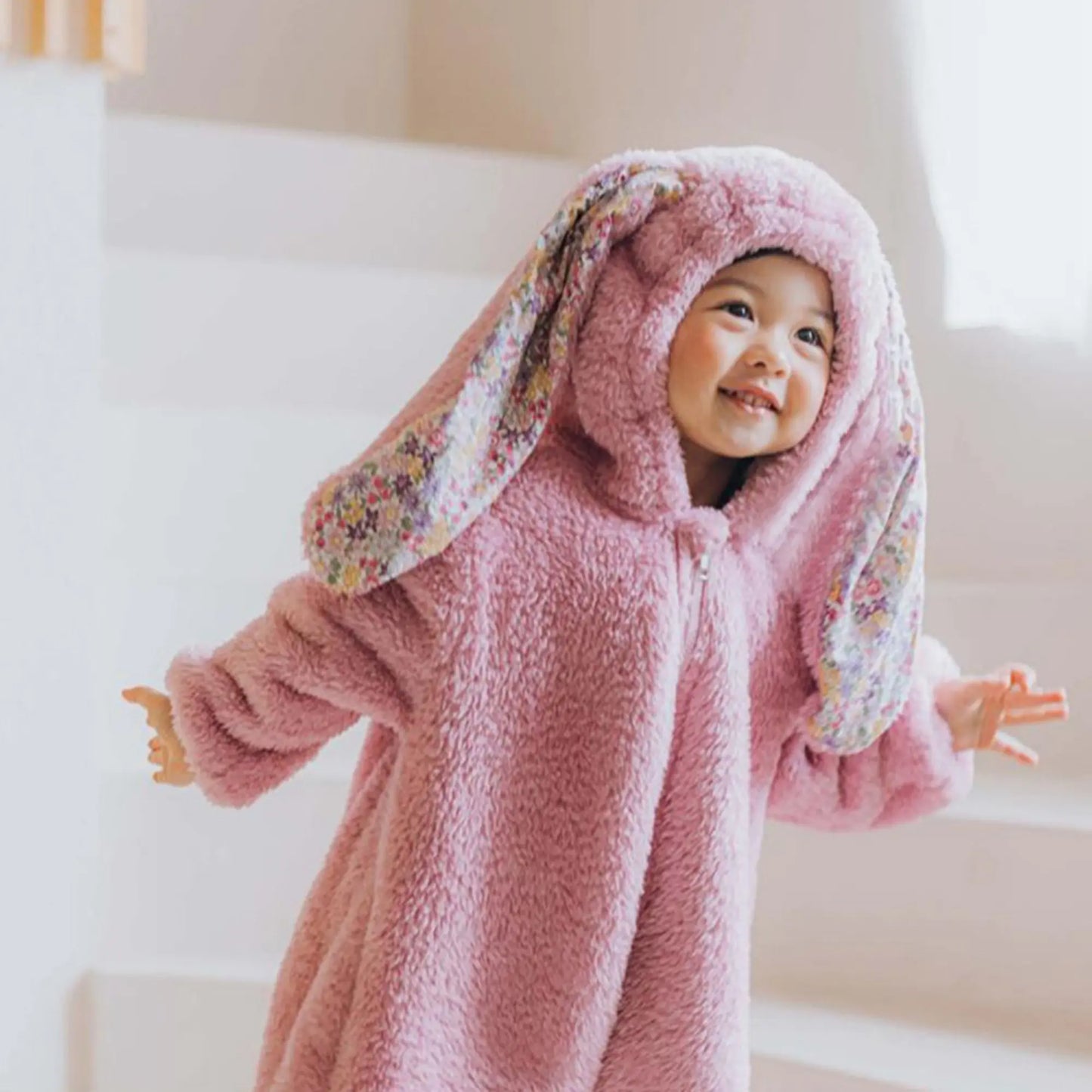 Rabbit Flannel Baby Onesie