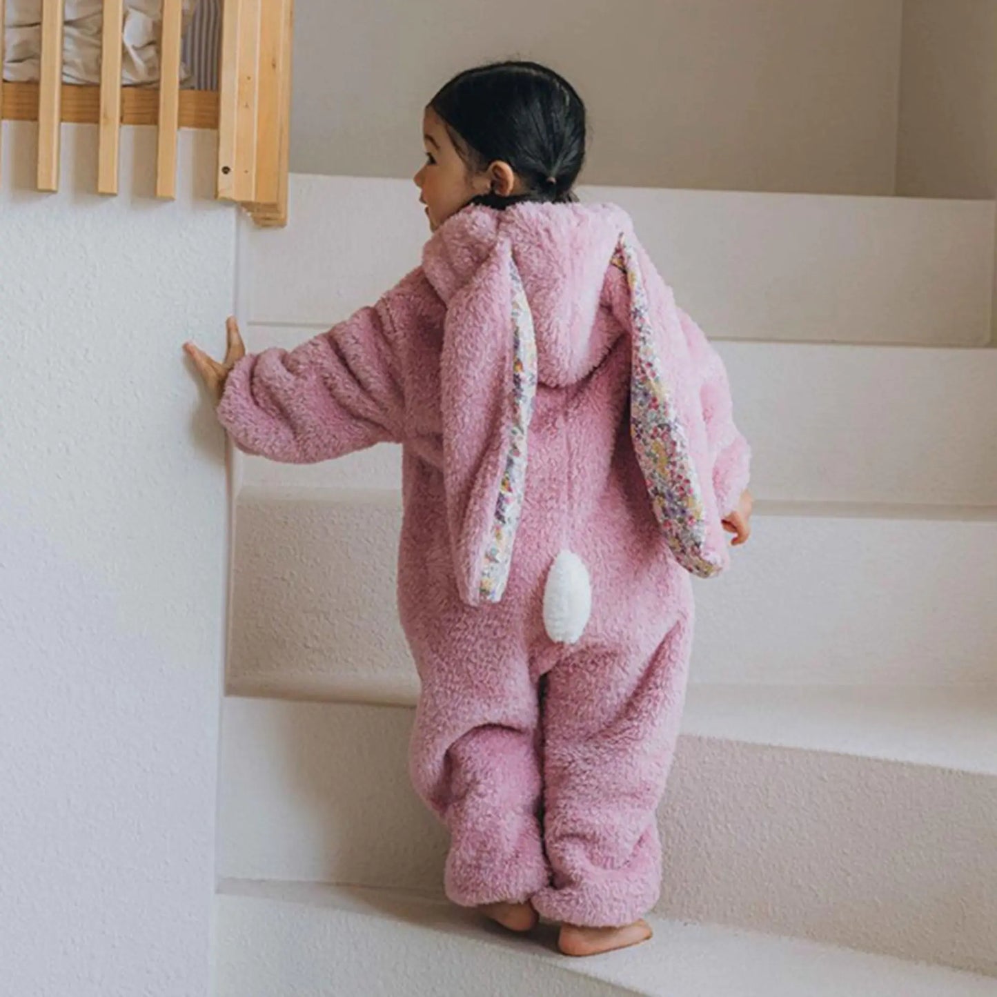 Rabbit Flannel Baby Onesie
