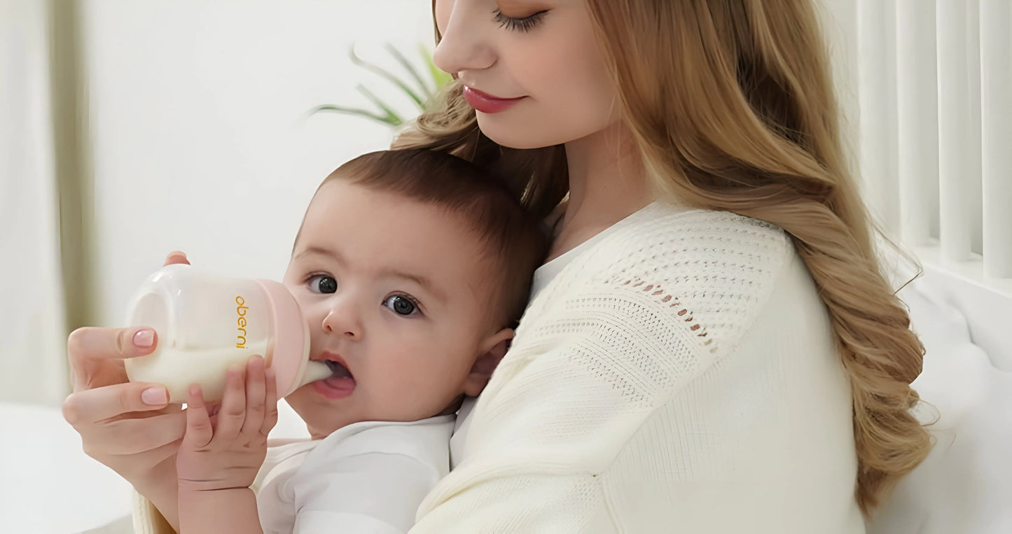 Wide-Neck Glass Baby Bottle