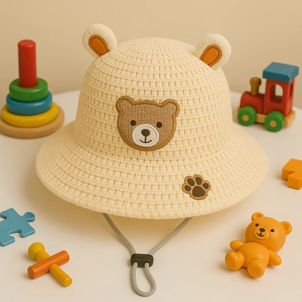 Baby Bear Straw Sun Hat