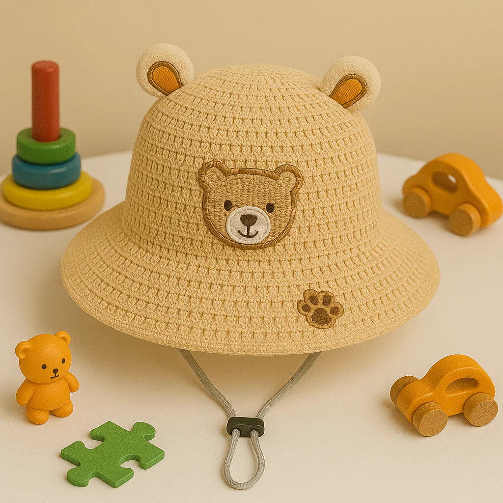 Baby Bear Straw Sun Hat