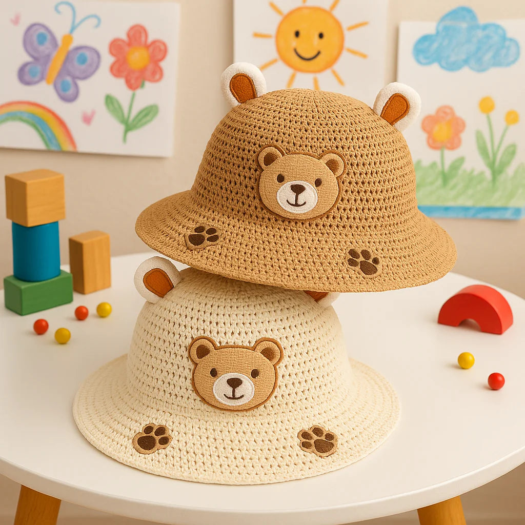 Baby Bear Straw Sun Hat