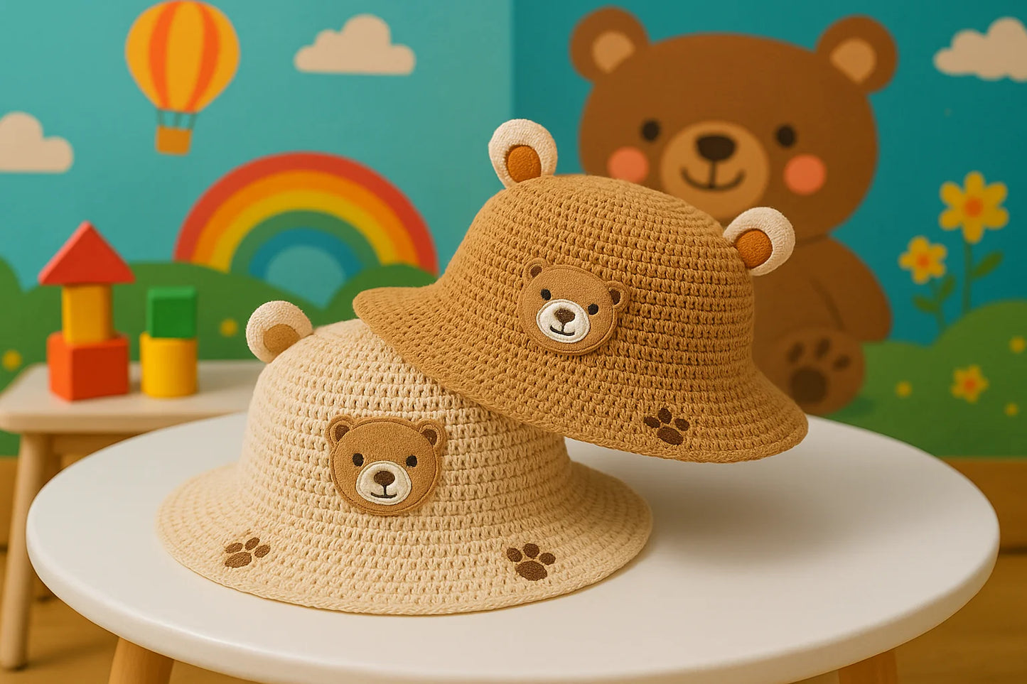 Baby Bear Straw Sun Hat