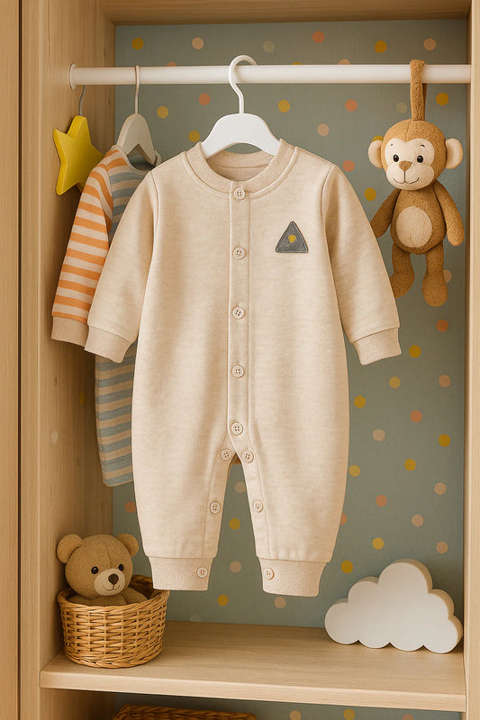Cotton Long-Sleeve Baby Bodysuit