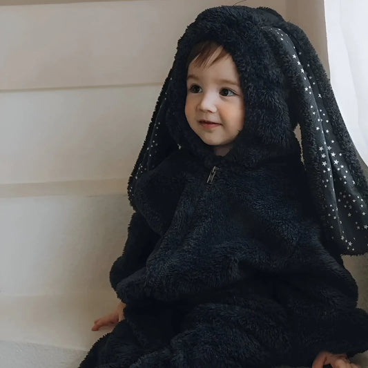 Rabbit Flannel Baby Onesie