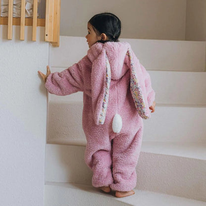 Rabbit Flannel Baby Onesie