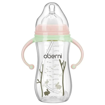 Wide-Neck Glass Baby Bottle