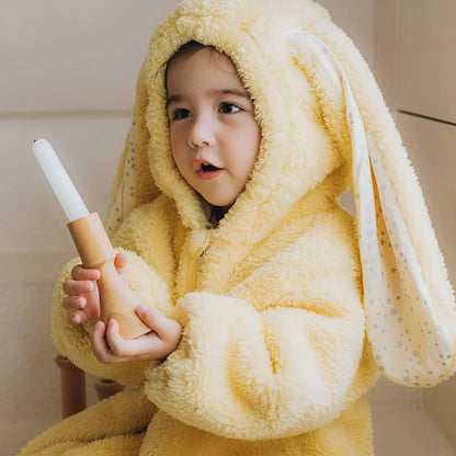 Rabbit Flannel Baby Onesie