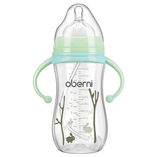 Wide-Neck Glass Baby Bottle