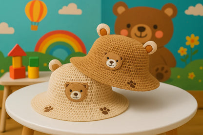 Baby Bear Straw Sun Hat